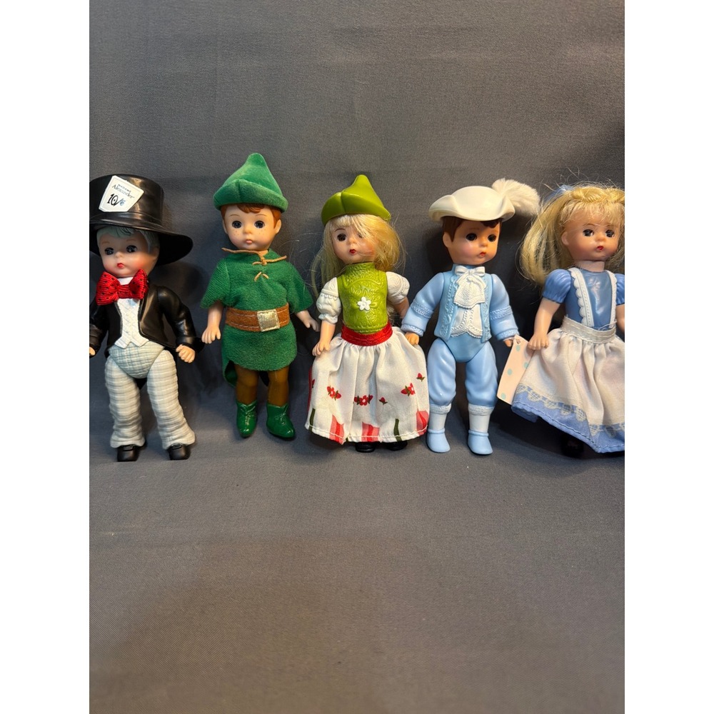 Madame Alexander Storybook Doll Lot of 5 Mad Hatter Peter Pan Alice 5 inch